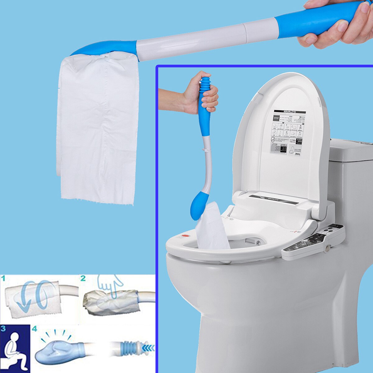 Huishoudelijke Wc Aid Voor Vegen, Vouwen Comfort Veeg Zelf Helpen Wc Aid Voor Beperkte Mobiliteit Opvouwbare Wc