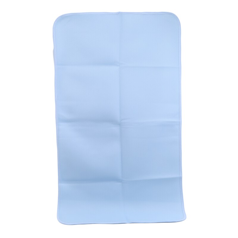 Cotton Waterproof EVA Layer Baby Changing Mat Cover Baby Waterproof Changing Urine Pad Bed Sheets Diapers: L BLUE
