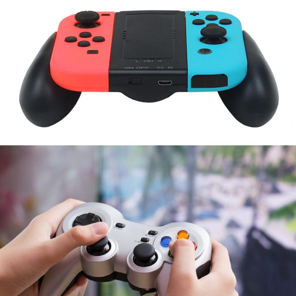 Handle Charger Non-slip Curved Palm ABS Portable Charging Grip for Nintendo
