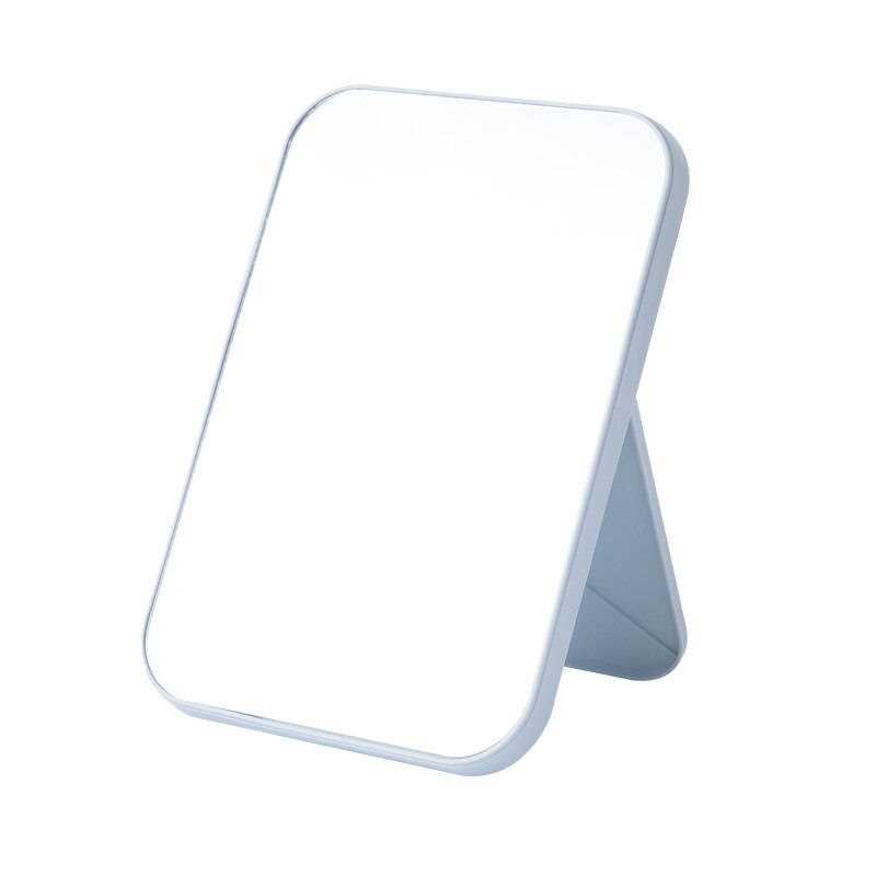 Bureau dressing miroir pliant maquillage miroir simple portable princesse miroir carré miroir maquillage miroir: C