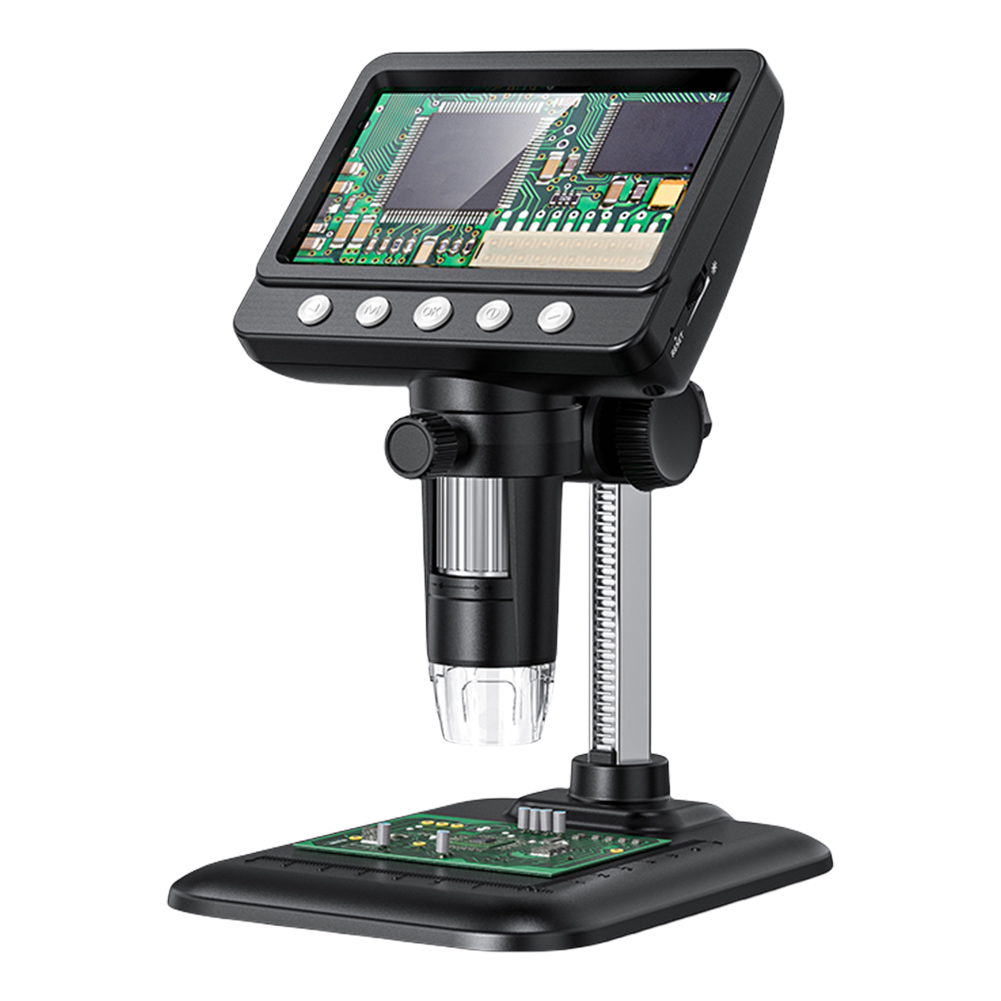 Microscopio Digital de 4,3 pulgadas, lupa Digital portátil de mano 1080P 1000X, recargable por USB para soldadura de reparación de placas de circuito