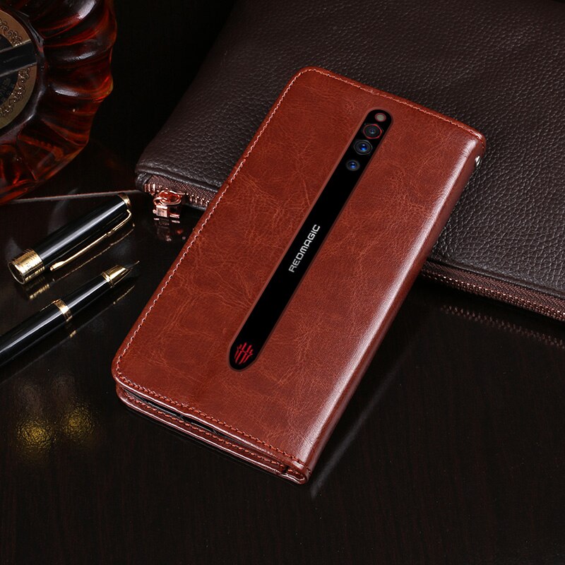 For ZTE Nubia Red Magic 5G Case Flip Wallet Business Leather Coque Phone Case for ZTE Nubia Red Magic 5G Cover Accessories