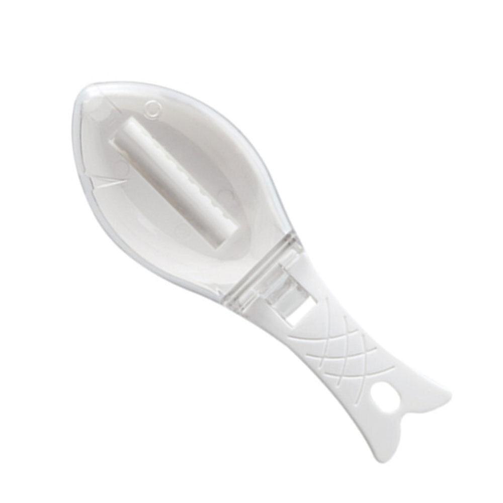 Vis Schaal Remover Scaler Schraper Cleaner Keuken Tool Dunschiller Gadgets Vis Scaler Clam Opener Vis Clam Schaal Schraper: Light Yellow