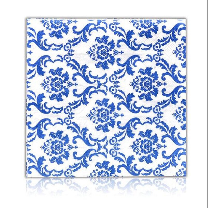20 pc Braut und Bräutigam Blau Serviette Druck Papier Tisch Hochzeit Party BBB1039