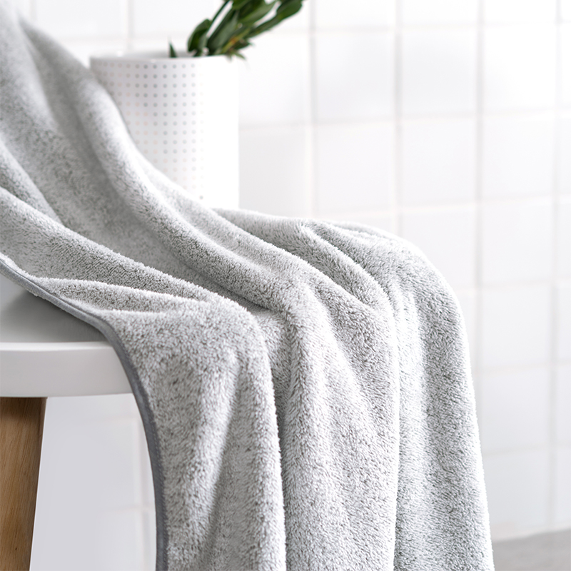 Sinsnan kolfiber hudvänlig badhandduk superabsorberande strandhandduk dusch bad spa sport resehanddukar