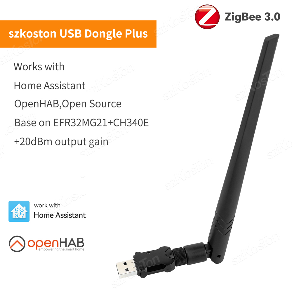 ZigBee 3.0 USB Dongle Plus-E Universal Zigbee Wireless Gateway Open Source Hub Works with Home Assistant OpenHAB Zigbee2MQTT ZHA: Bundle2