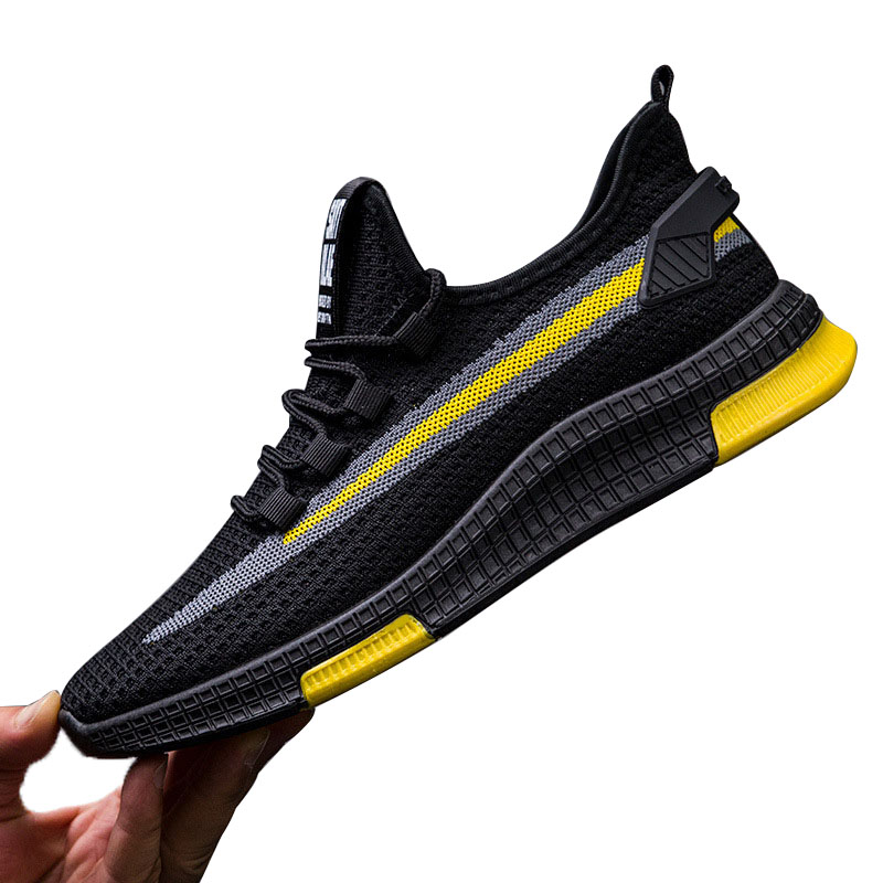 39~44 male sneakers breathable lightweight casual trainers male #HTPD4D: black / 41