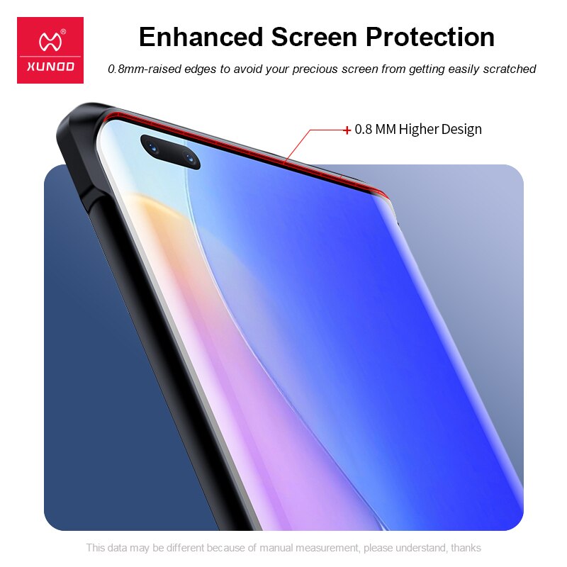 Nova9 se caso, xundd caso à prova de choque para huawei nova 9 se pro caso transparente pára-choques capa de telefone anti-risco escudo à prova de poeira