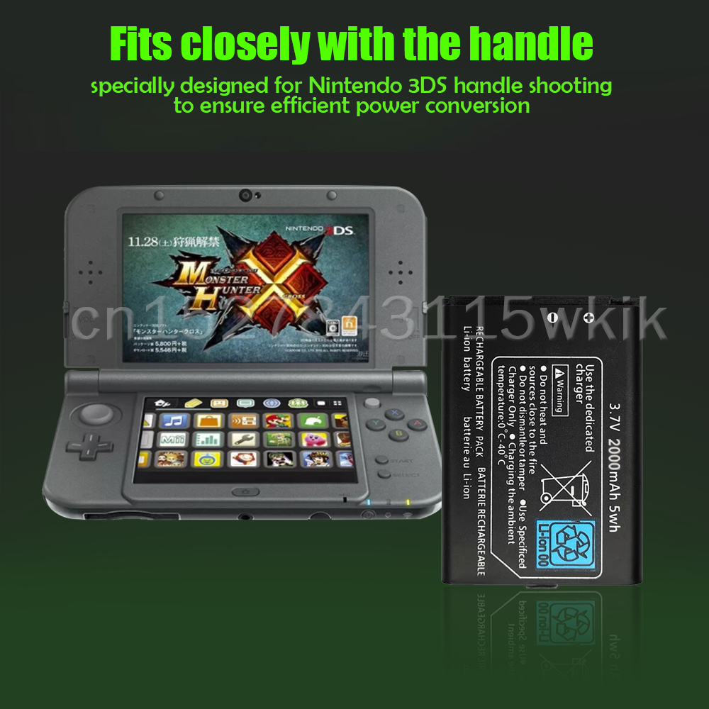 3,7 V 2000mAh CTR-003 Wiederaufladbare Lithium-Batterie Für Nintendo 2DS XL 3DS CTR-001 JAN-001 kabellos Regler Ersatz zelle