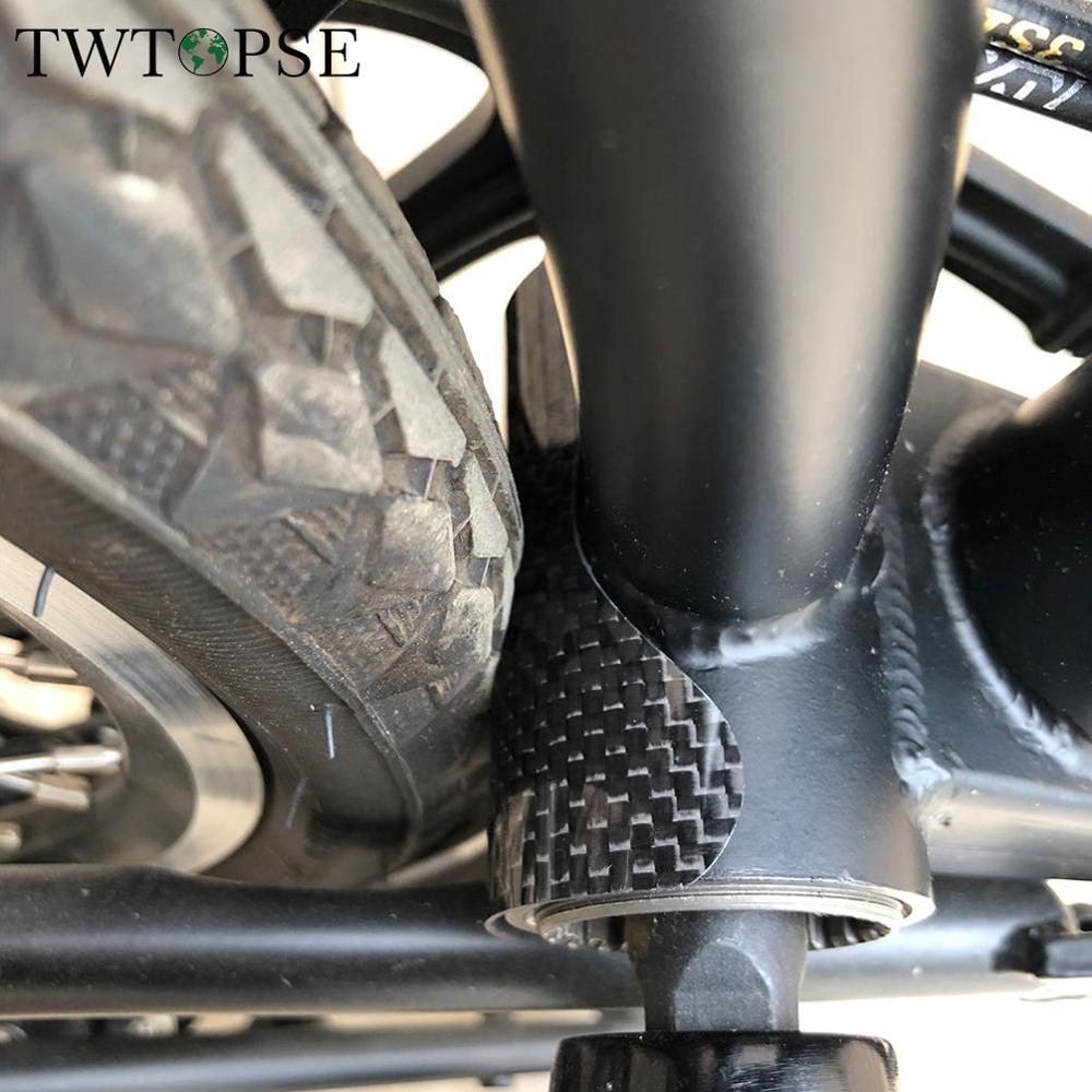 TWTOPSE Carbon Fiets Frame Protector Voor Brompton Vouwfiets Trapas BB Sticker Bescherming Guard Pad Voor 3SIXTY