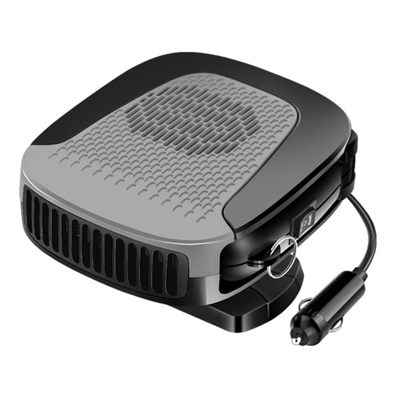 12V/24V Portable Car Heater Electric Cooling Heating Fan Electric Dryer Windshield Defogging Demister Cars Defroster: 12V  style2