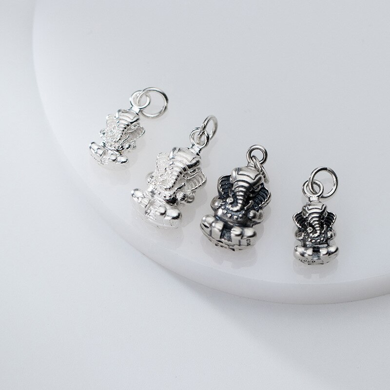 UQBing S925 Thai Argento Importa Del Pendente Dell'elefante Ciondola Pendenti E Ciondoli I Risultati Dei Monili Artigianali