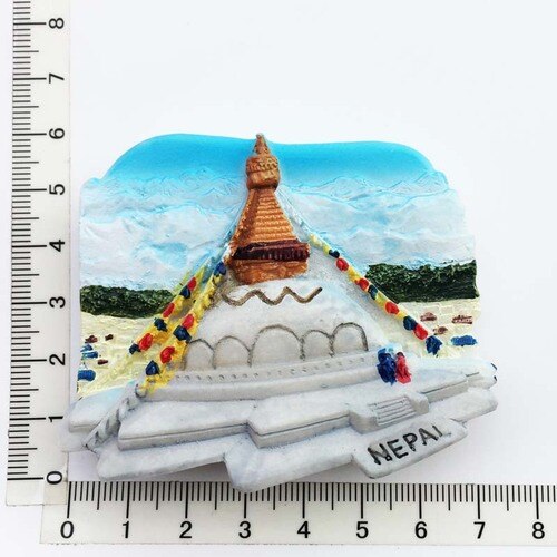 Nepal Koelkast Magents Toeristische Souvenir Lumbini Durbar Everest Koelkast Magnetische Stickers Herdenkingsmunt Magneet Woondecoratie: Nepal 1