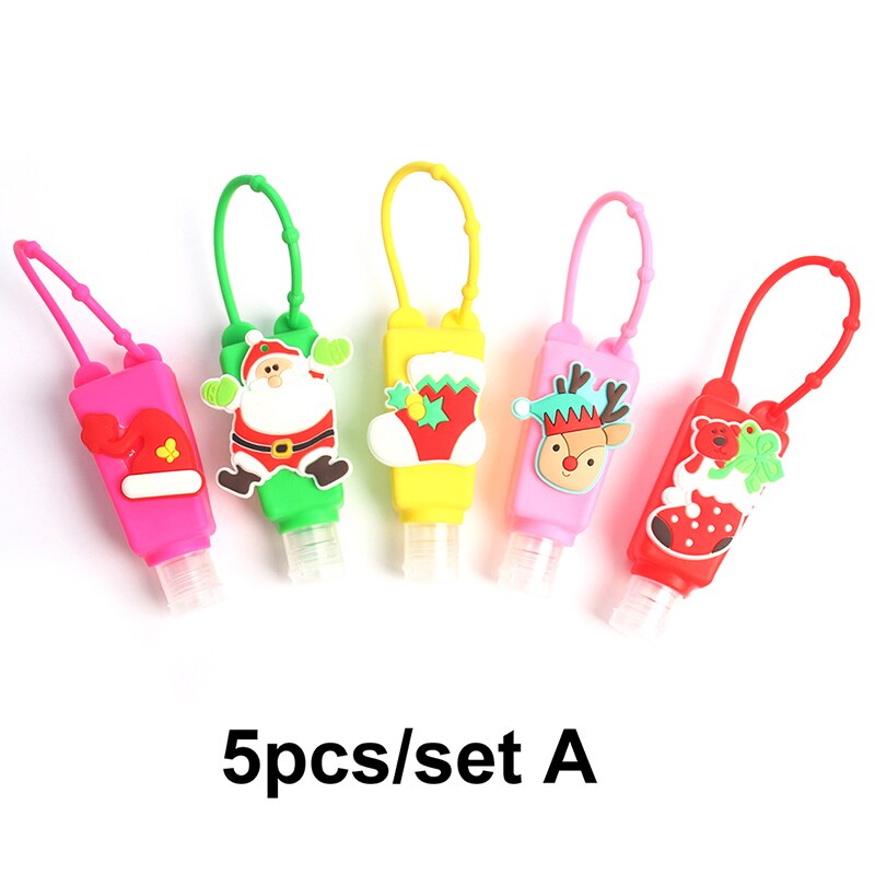 Christma Silicone Hand Sanitizer Holder Portable Gel Holder Disposable No Clean Soap Dispenser Hand Gel Holder: setA
