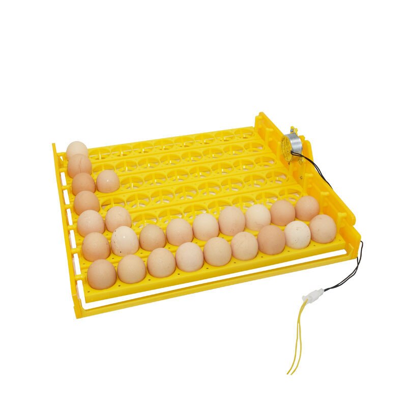 Bandeja giratoria para 63 incubadora de huevos, pollos, patos y otras aves de corral, convierte automáticamente los huevos, equipo de incubación de aves de corral, 1 juego