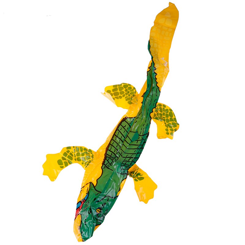 Juguete inflable de cocodrilo para el verano, juguete de agua divertido, globo de cocodrilo para nadar en la playa, juguetes inflables para piscina