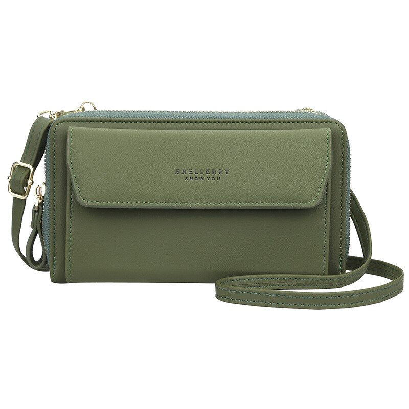Bolso pequeño de verano para mujer, bolsa de hombro con bolsillo para teléfono, color negro, a la ,: green