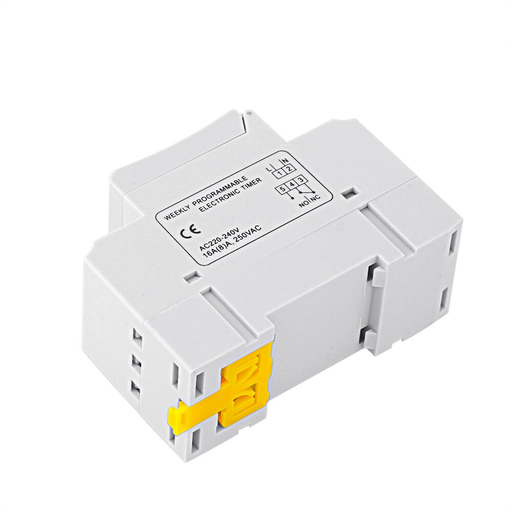 THC15A TP8A16 AHC15A DIN RAIL DIGITALE PROGRAMMEERBARE Digitale LCD Wekelijkse Programmeerbare Timer Relais Schakelaar 220V