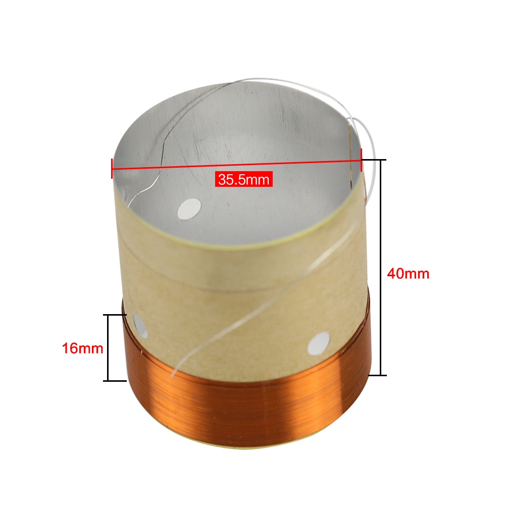 GHXAMP głośnik BASS cewka drgająca 4 cal 6.5 cal 10 cal 18 cal głośnik subwoofer naprawa 8OHM biały aluminium dźwięk wylot powietrza 2 sztuk
