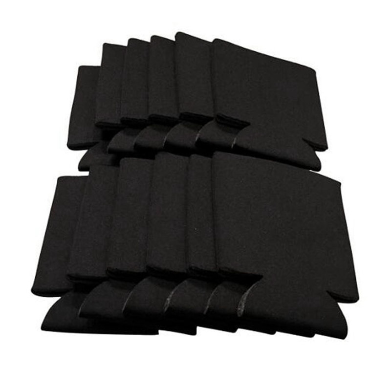 10 stk neopren øl dåsekøler drikke kop flaske ærme isolator wrap cover hvid