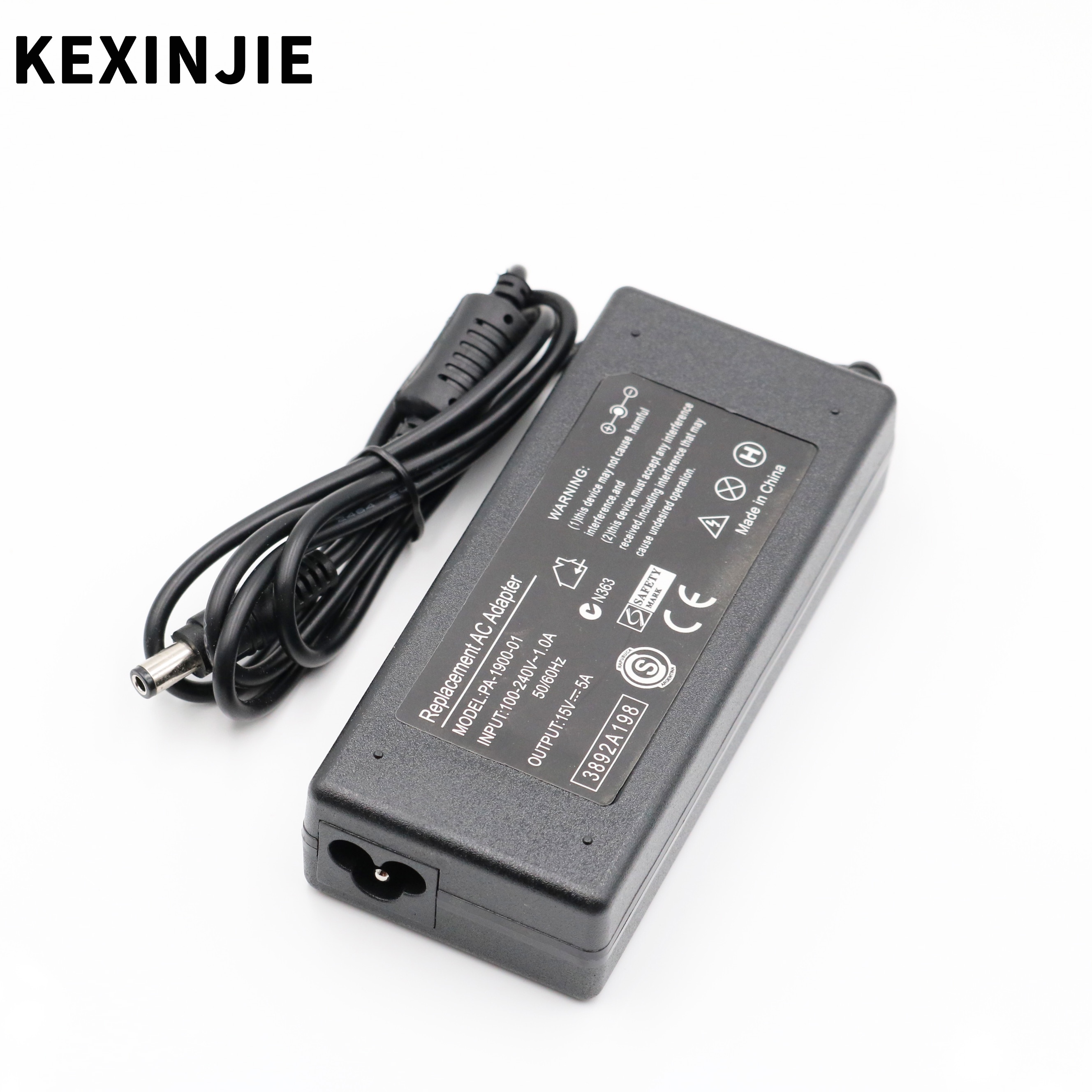 15V 5A Power Supply Charger Laptop Adapter for TOSHIBA PA3755E-1AC3 PA3755E-1ACE TECRA M1 M2 M3 M4 M5 R10 S1 R500 A600 15V5A