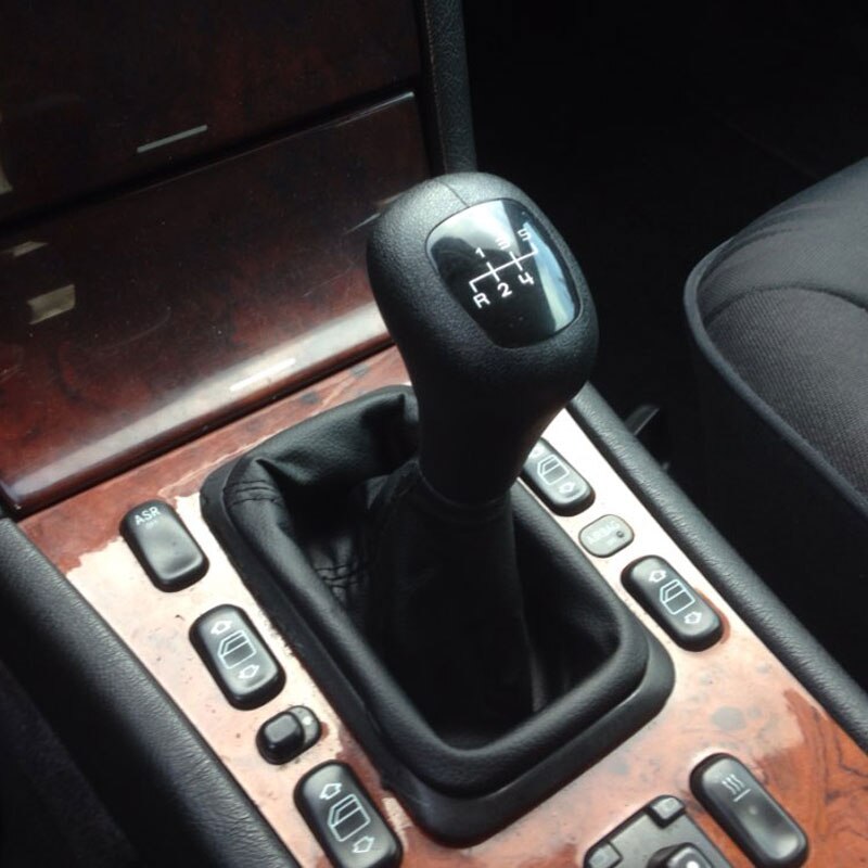 5 / 6 Gear Car Shift Gear Knobs With Gaitor For Mercedes Benz W202 C Class S202 W208 C208 CLK W210 E CLASSIC AVANTGARDE ELEGANCE
