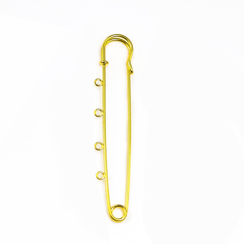 5 uds alfileres de seguridad broche grande 4 broches de agujeros hebilla conclusiones los conectores para fabricación de joyería DIY accesorios bolsa de ropa Pin de sombrero