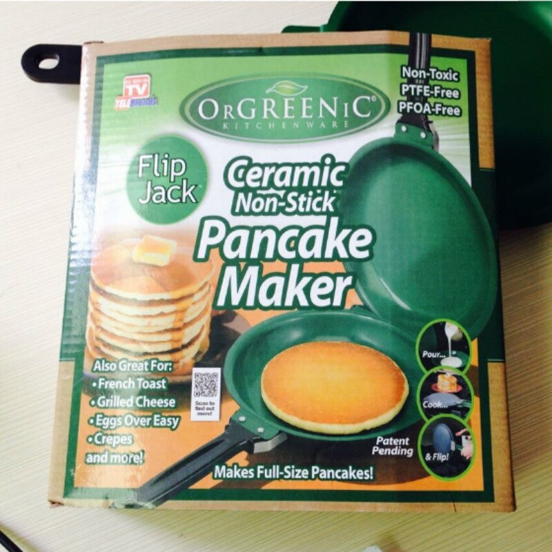 Double-sided Frying Pans Cooker 30cm Non-stick Pancake Pan Smokeless Oiless