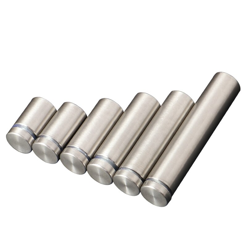 10PCS Glass Fasteners 16mm Stainless Steel Acrylic Advertisement Standoffs Pin Nails Billboard Fixing Screws Hardware