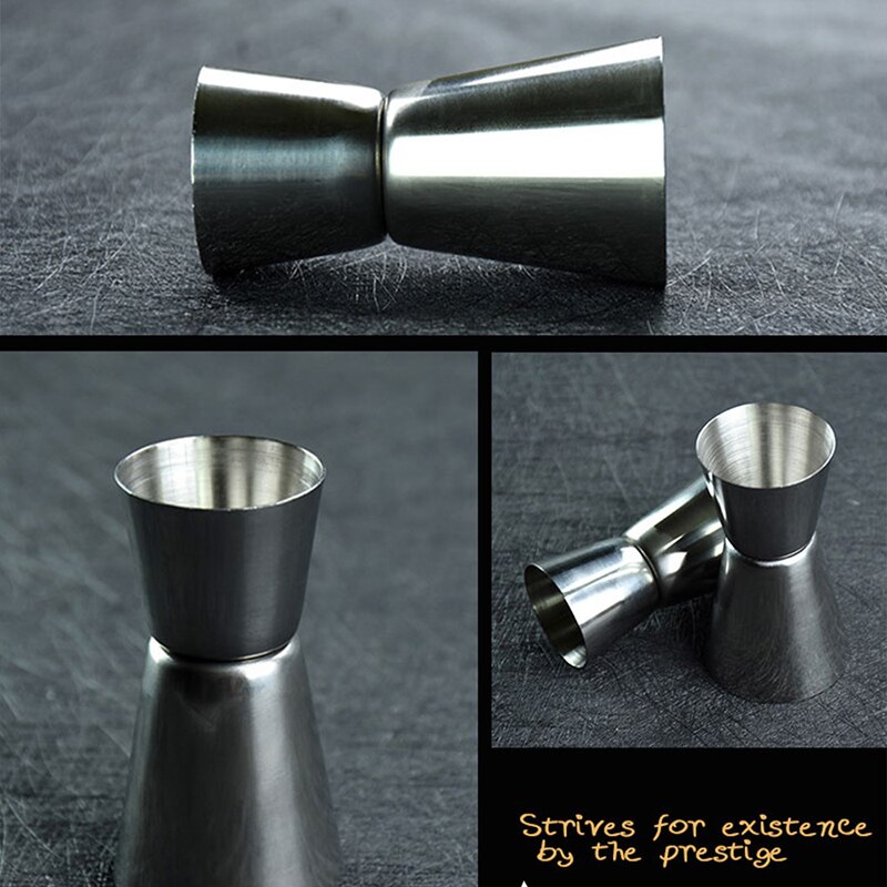 Dual shot drink sprit mått dubbel jigger cocktail shaker i rostfritt stål mått kopp bar kök prylar 15/30ml or 30/45ml
