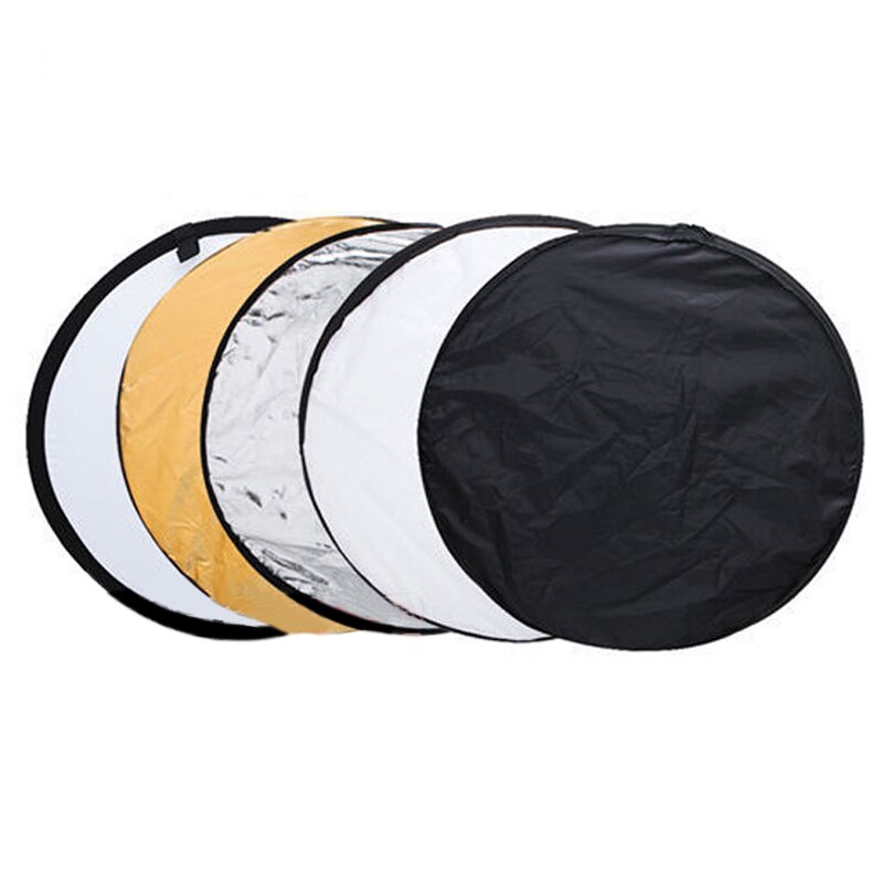 TTKK 5pcs 80cm Collapsible Multi Light Circular photography Reflective board Square Reflector
