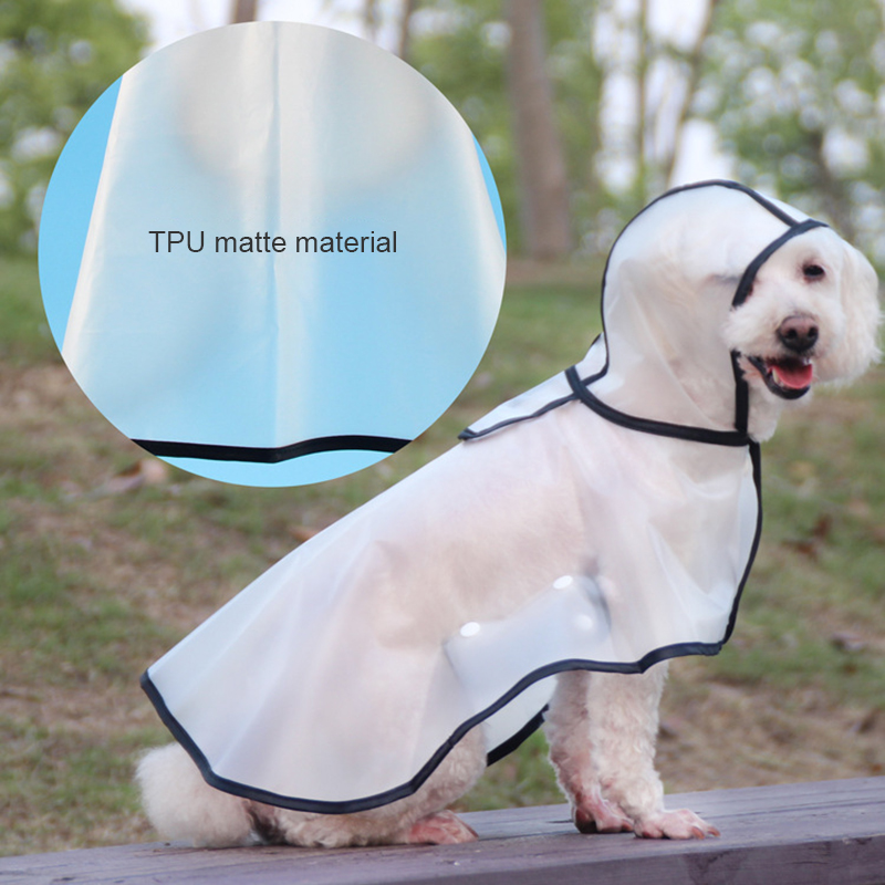 Chubasquero transparente para perros pequeños, grandes y medianos, ropa impermeable para mascotas, chaqueta, ropa para cachorros, suministros informales