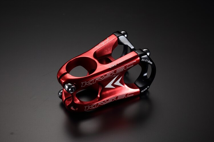 Mountainbike mtb stammar am/xc/dh stamcykel aluminium cykel cykel delar stam 50mm: Röd svart