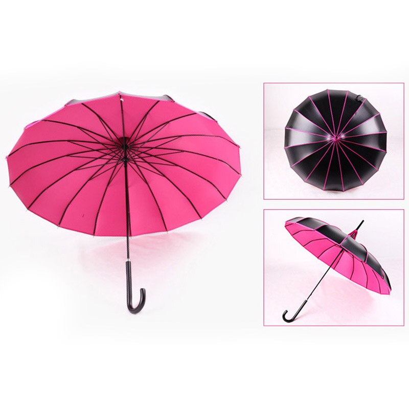 Yesello Lungo manico pagoda Ombrello Uomo Nero Rivestimento Antivento Grande Ombrelli Da Pioggia rosso Antivento Ombrelli Portatili per Le Donne