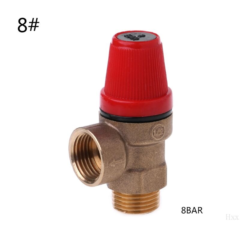 Nova válvula de segurança bronze dreno relief swithch para aquecedor de água solar fio interno e exterior: 8 Bar