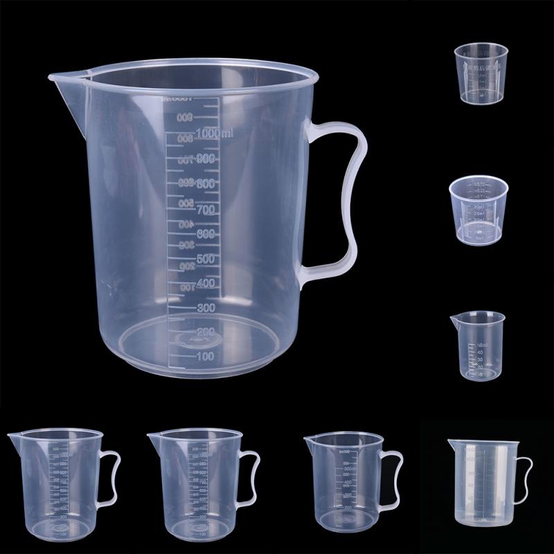 1/2pcs Measure Jug Pour Spout Surface Kitchen Laboratory Measuring Cup Scale Transparent Cooking Tool 20/30/50/300/500/1000ML