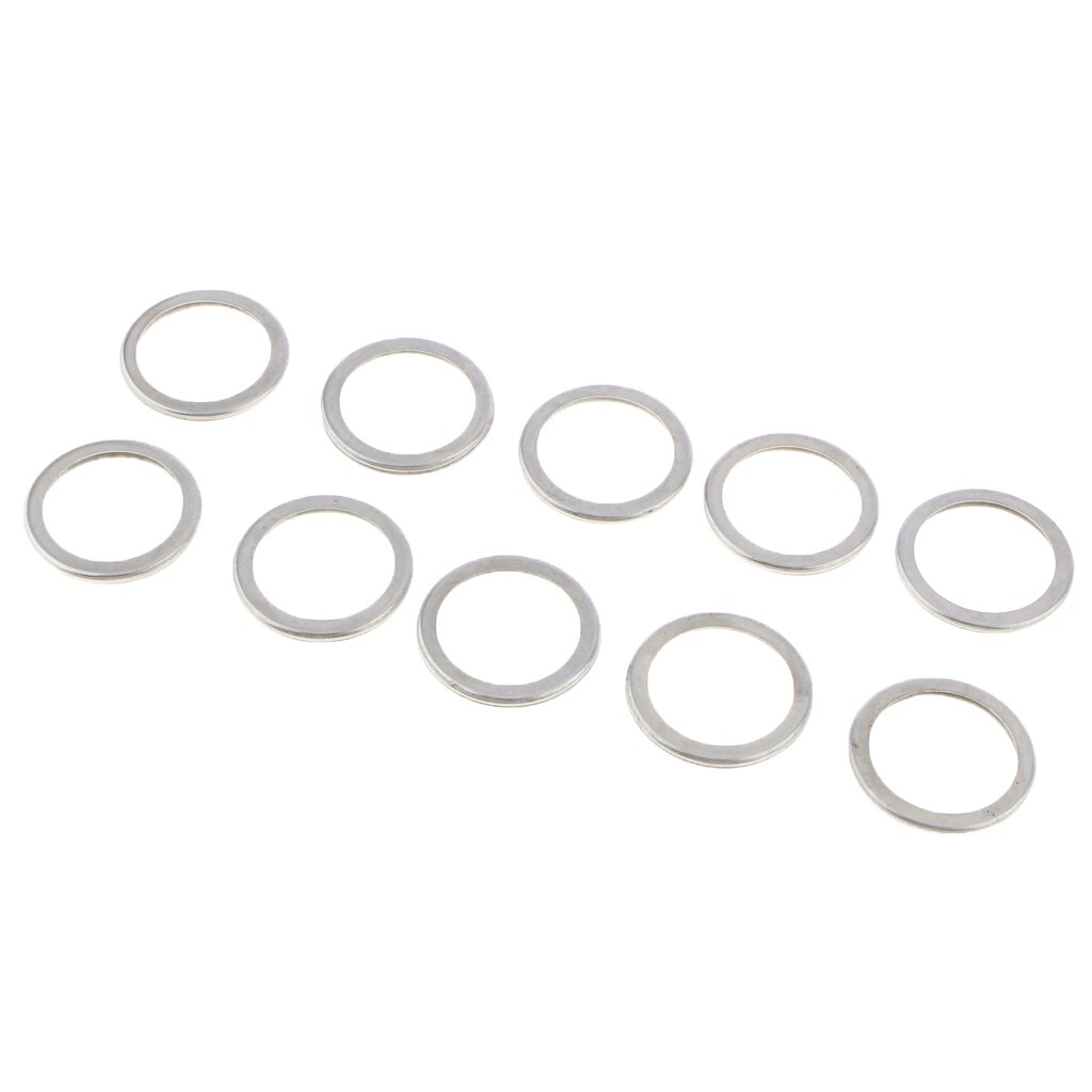 10Pcs Aluminum Drain Plug Washer Compatible Dia 20mm for Subaru