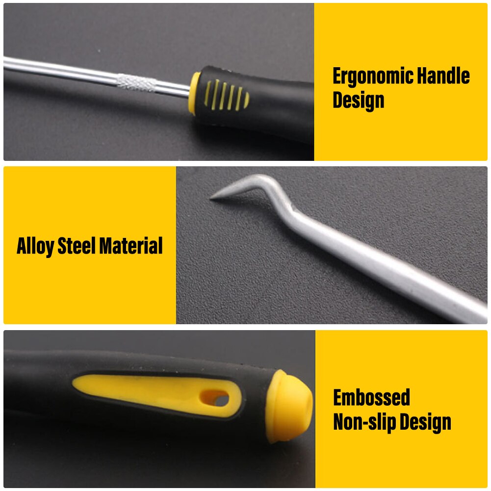 4pcs Set Good O-Ring Oil Seal Tools Scraper Removal Hook Tool Extractor Puller Rubber Screwdriver Hand DIY Tools