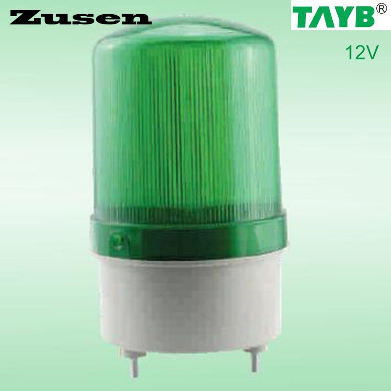 Zusen TB1101J 12v Alarm rolling Signaal Waarschuw Waarschuwing Sirene RODE LED Lamp met zoemer: green