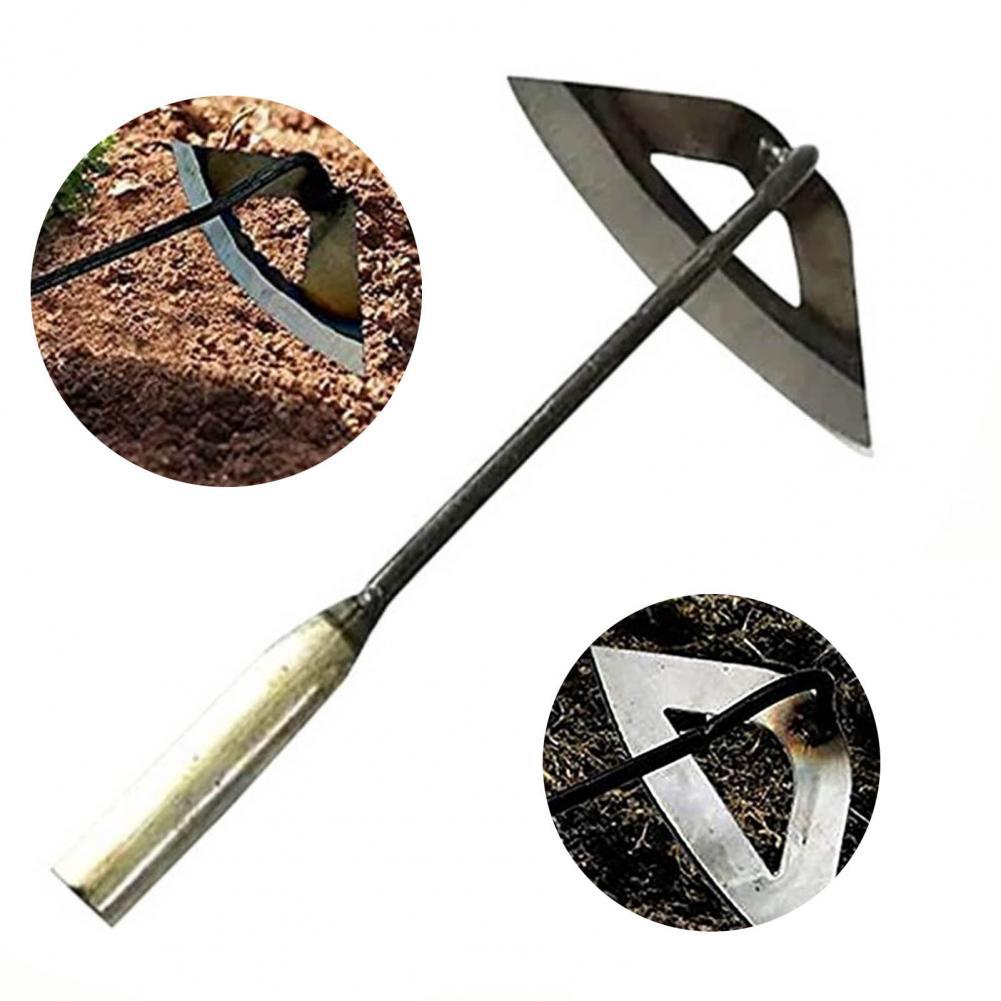 Garden Hoeing Multifunctional Thickened Weeder Gardening Backyard Weeding Small Hoe for Use Small Weeder