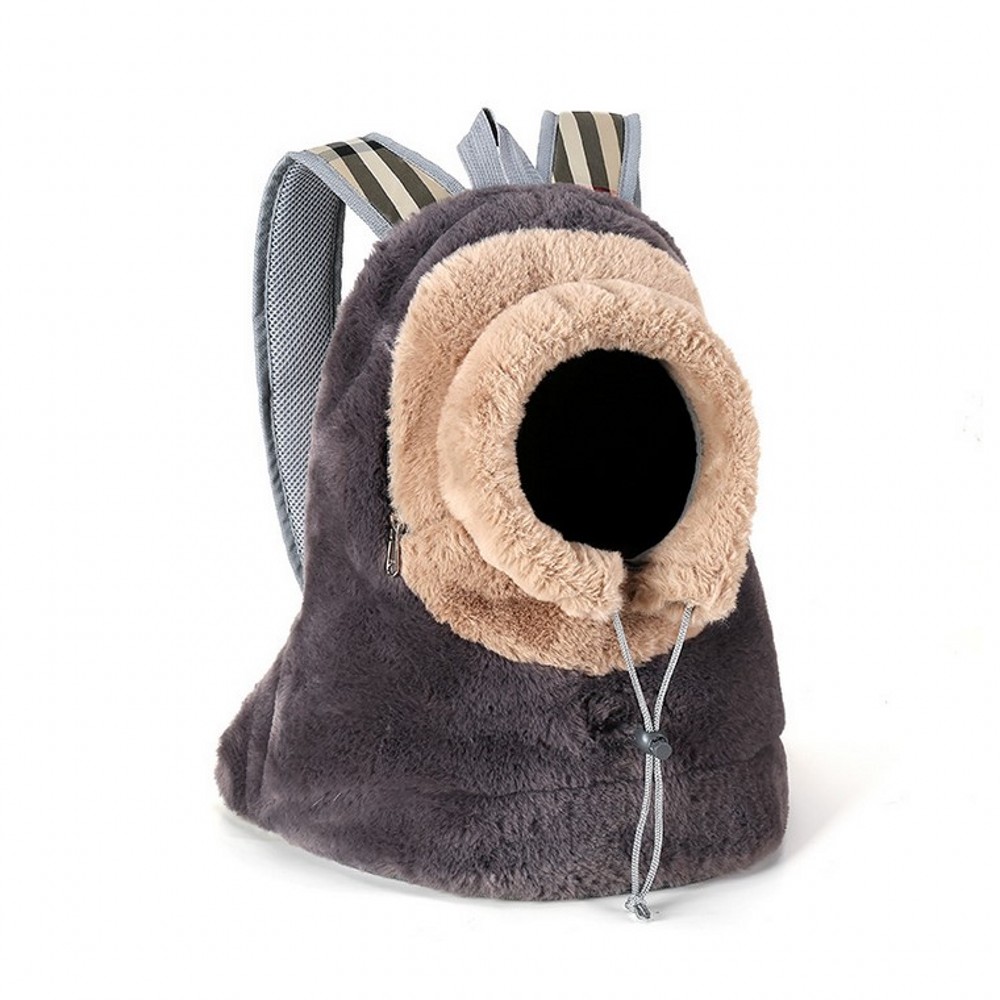 Kleine Hond Kat Draagtas Ademend Draagbare Reizen Handtas Warm Pluche Outdoor Puppy Kitten Rugzak Huisdier Product: Default Title