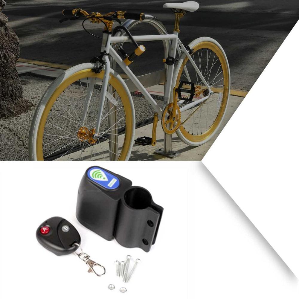 Anti Theft Alarm Car Lock Alarm Lock Security Protection Black Mountain Bike Anti Theft Device With Remote Control
