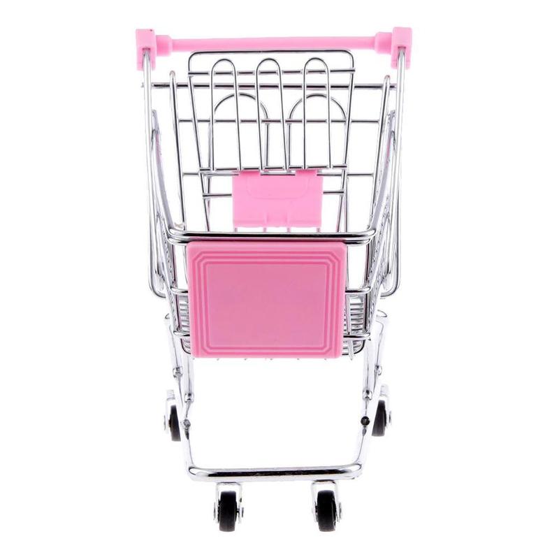 Mini caddie de supermarché, mignon, jouet de rangement pour enfants, décor de bureau, pour enfants, jouet merveilleux pour la maison, O3B1,