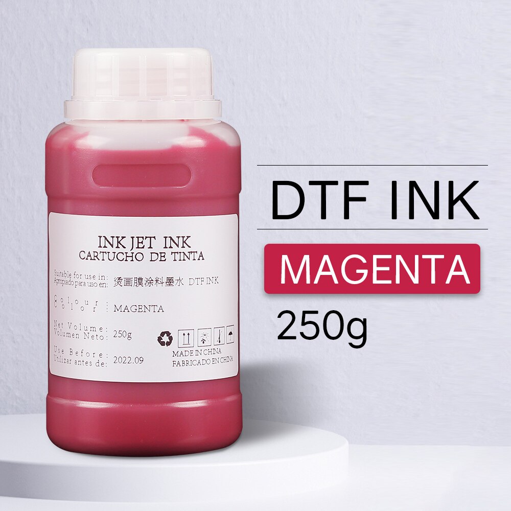 DTF tinte für alle drucker Epson L1800 L805 L800 R1390 R2000 P400 XP1500 XP600 TX800 4880 7880 R2880 DTF wärme transfer tinte: 250ml Magenta DTF