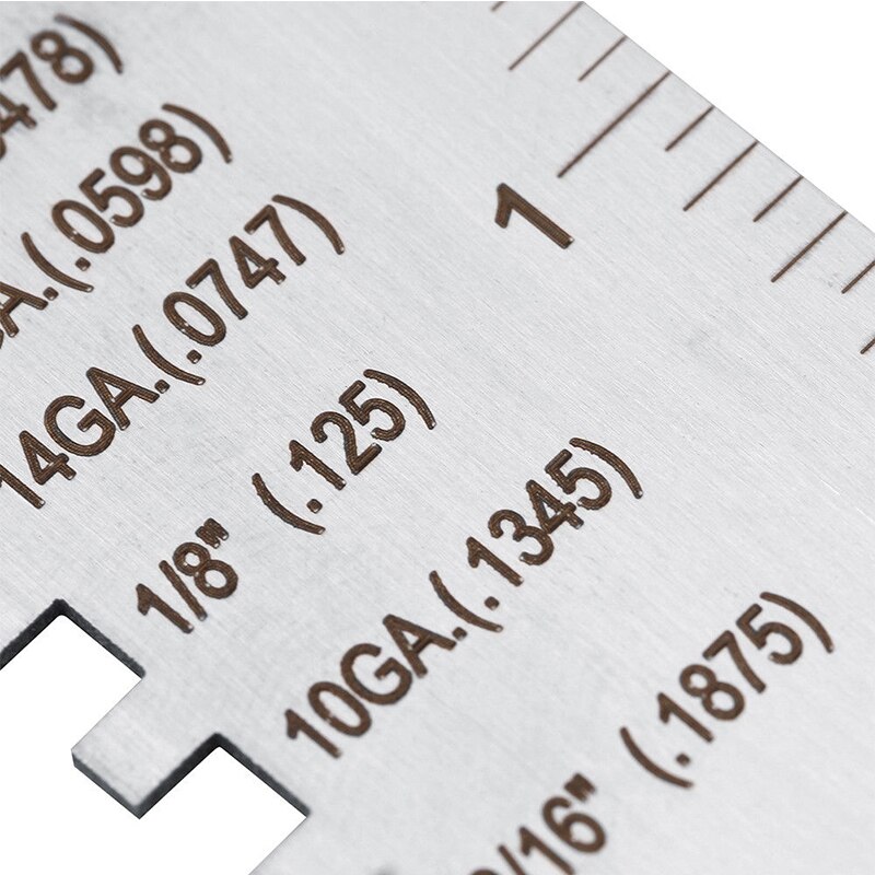 Mini Weld Worker Ruler Stainless Steel Welding Seam Gauge Caliper Square Measuring Ruler For Framing Metal Measuring Tools