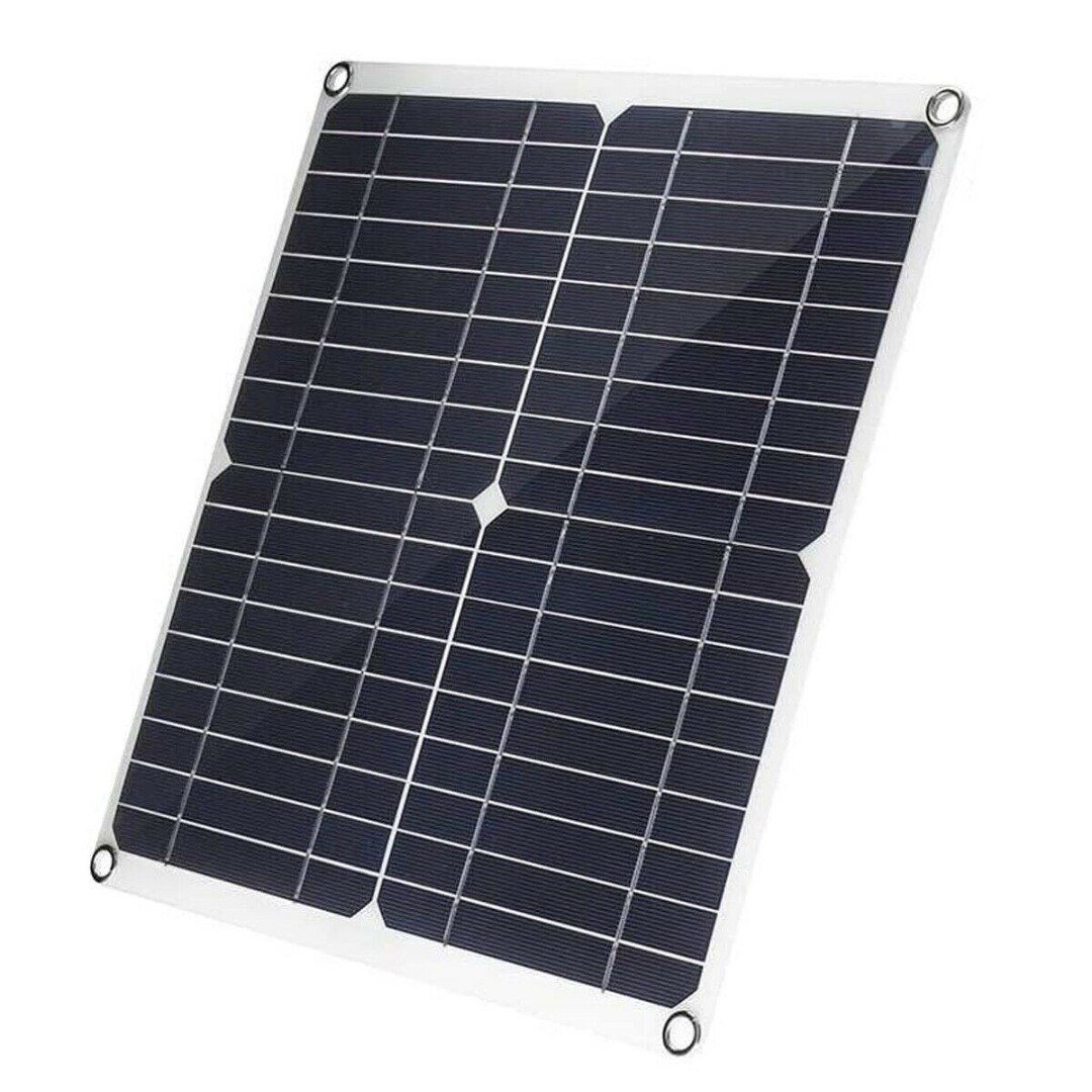 Pohiks Flexible Solar Charger 80W 18V Monocrystalline Solar Panel Led Light RV Battery Boat Waterproof Outdoor Charger