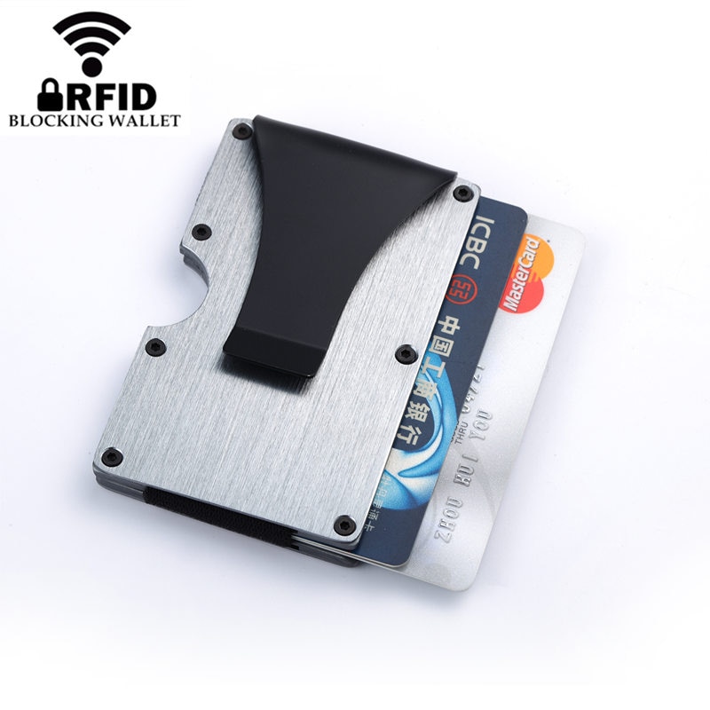 ZOVYVOL Unisex Metal Card ID Holder RFID Slim Business Card Holders Card Holder Automatic Brand Famous Credit Card Holder