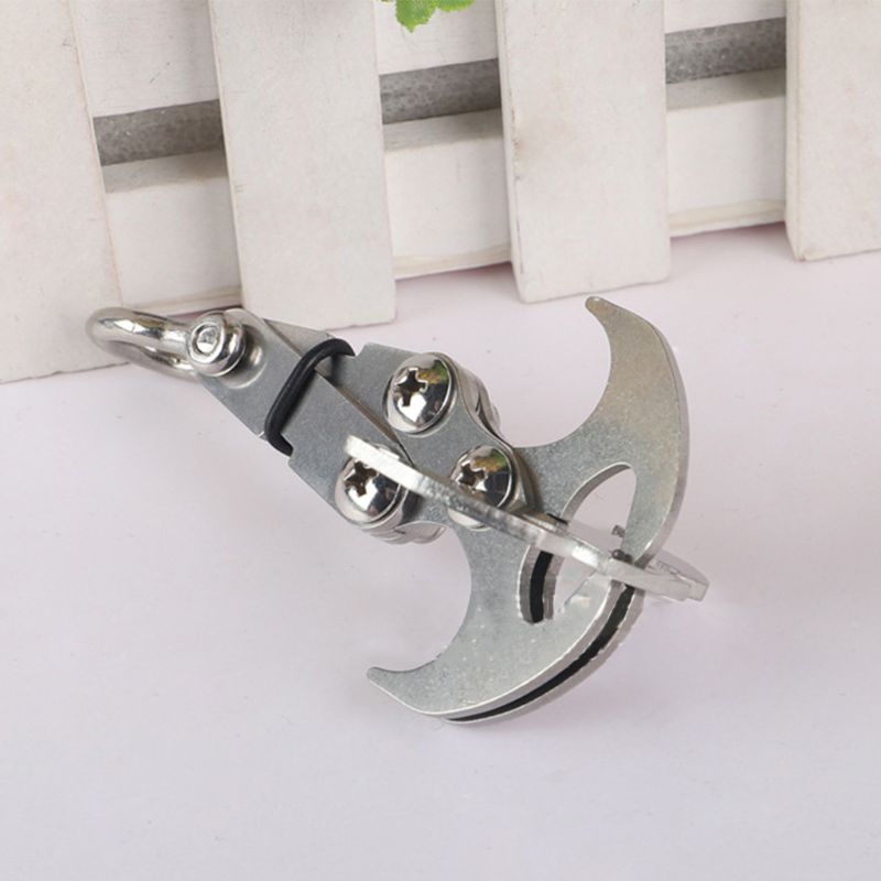 Stainless Steel Gravity Hook Grappling Hook Climbing Claw for Outdoor Climbing A0KA