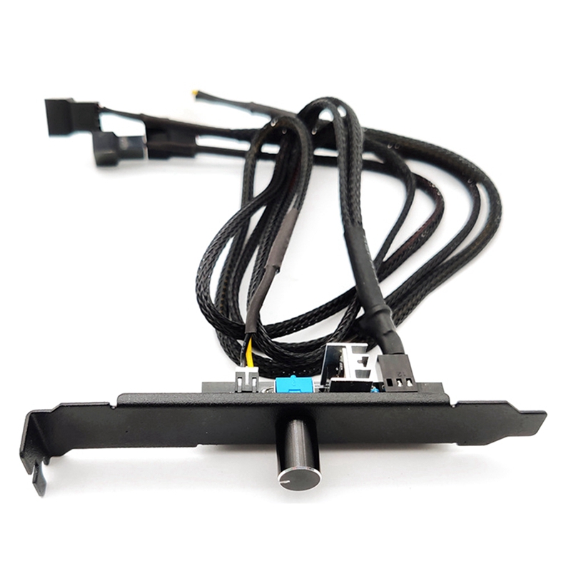 3 Channels PC Cooler Cooling Fan Speed Controller For CPU Case Fan For PCI Temperature Control Regulation 12V 3Pin/4Pin