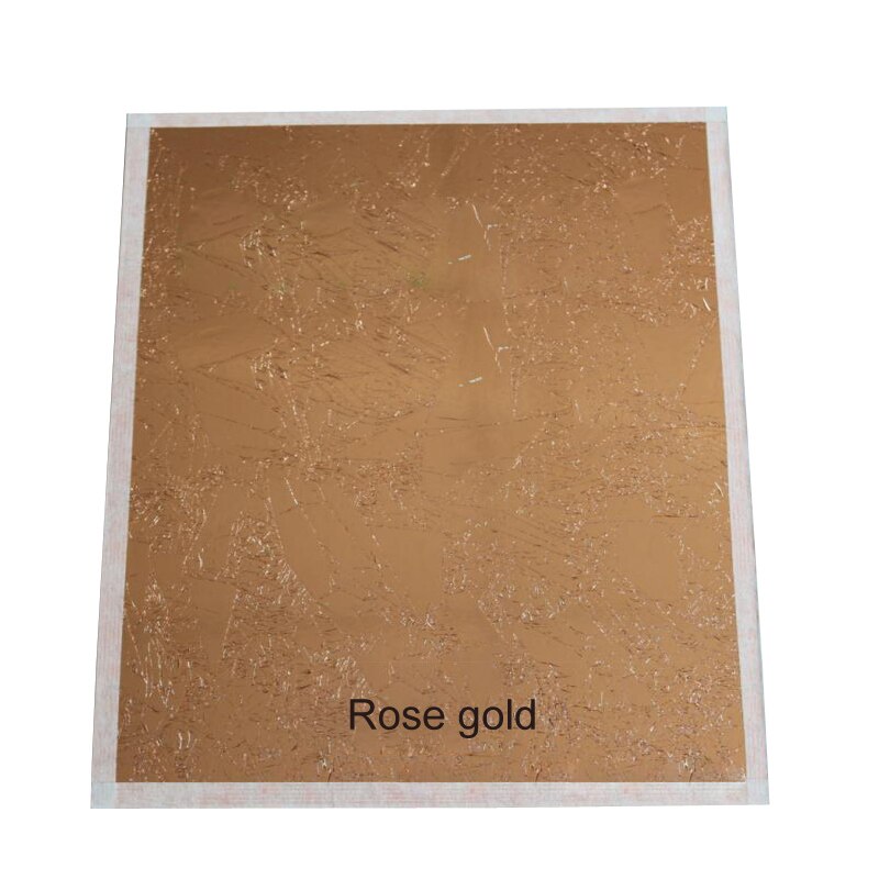100 Uds 14*14CM hojas Arte de papel de decoración para manualidades dorado papeles de Aluminio Oro de imitación plata cobre